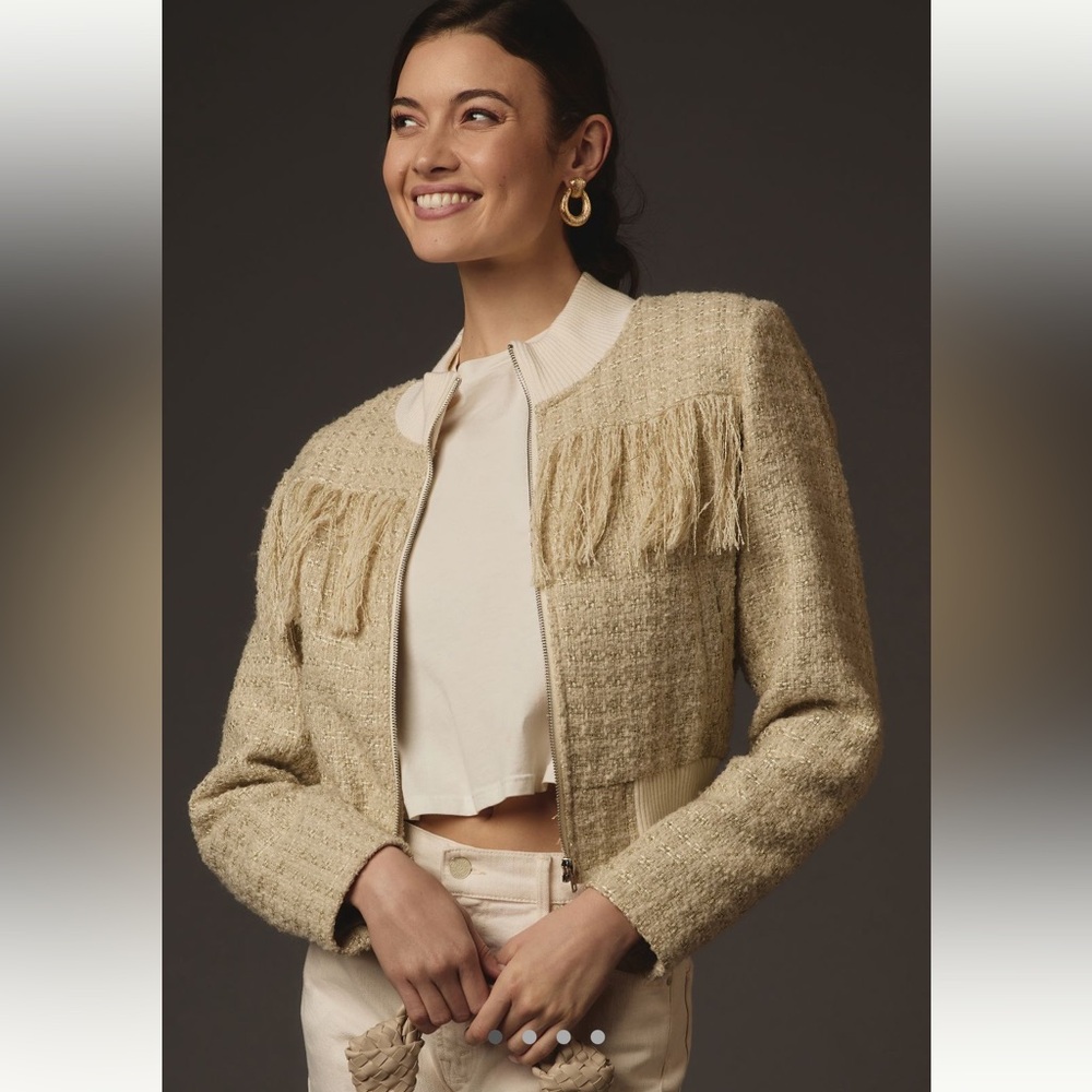 Mother The Swisher Jacket in Moon at Noon Size S NWT